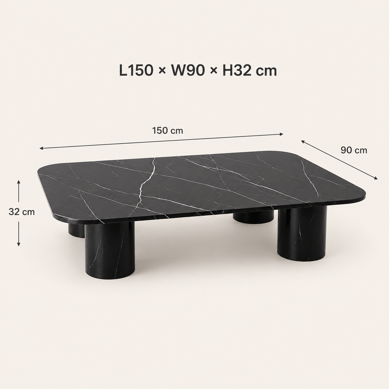 Nero Linea Coffee Table