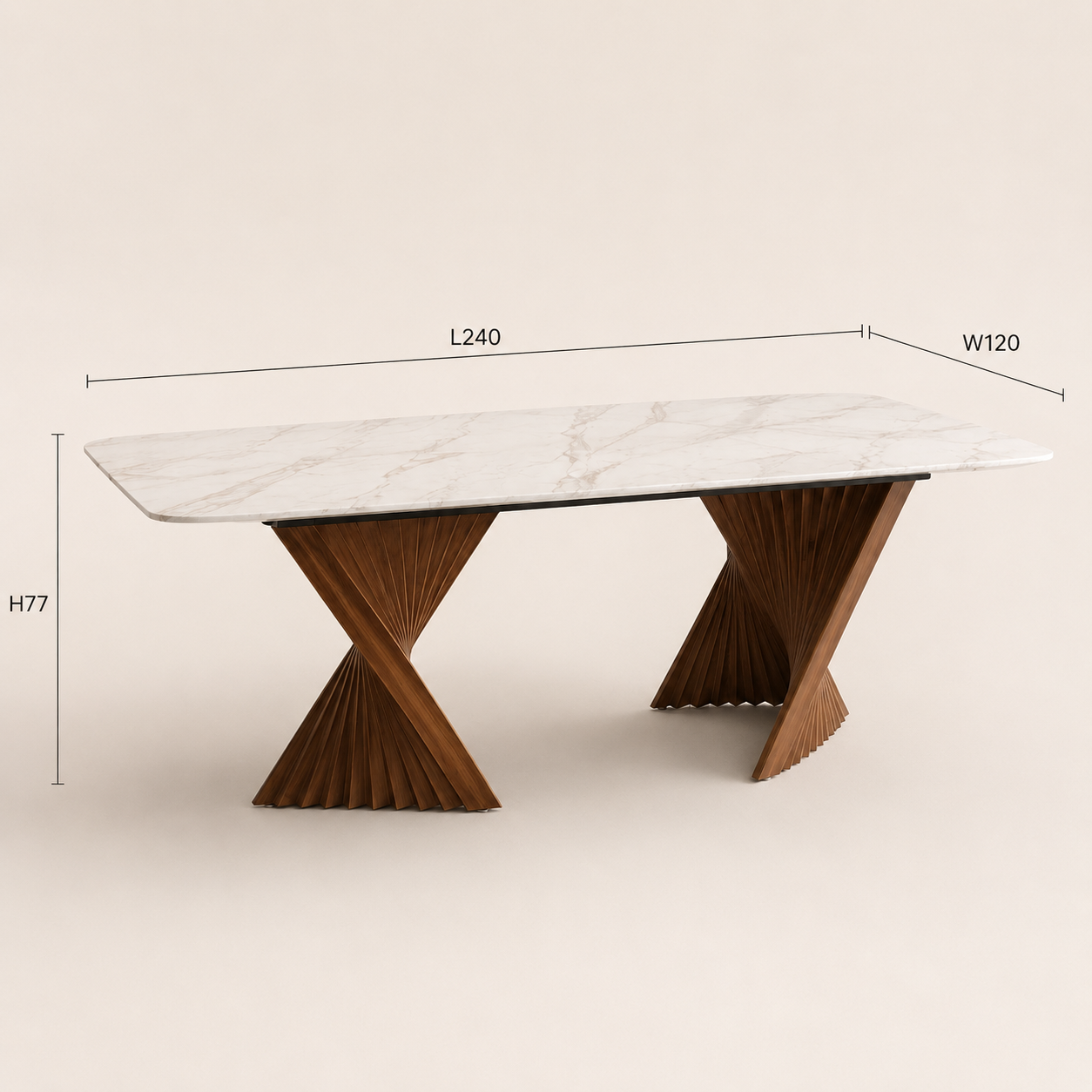 Aurelia Sculptural Dining Table