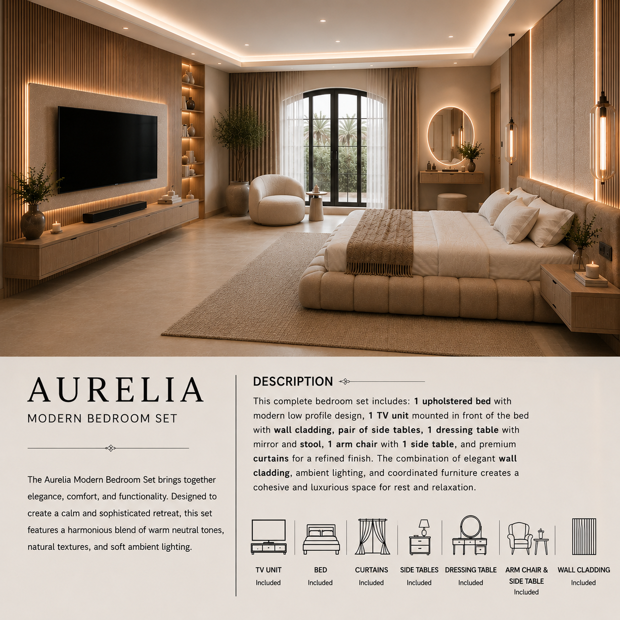 Aurelia Modern Bedroom Set