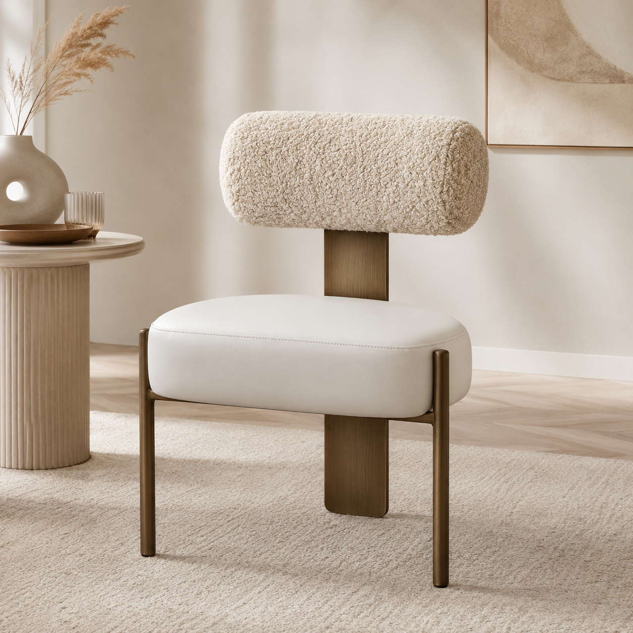 Luna Bouclé Accent Chair