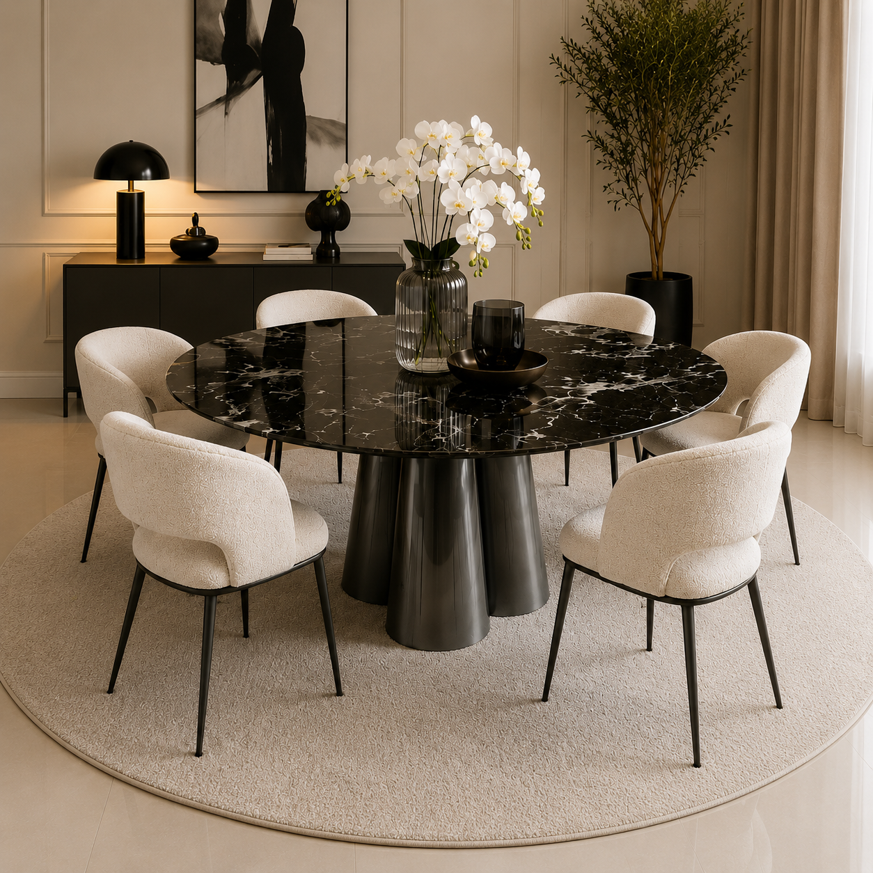 Noir Eclipse Dining Table