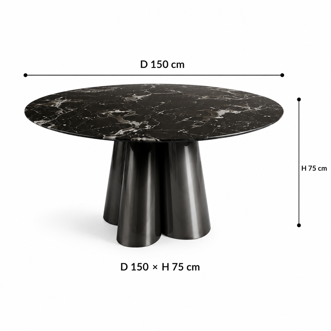 Noir Eclipse Dining Table