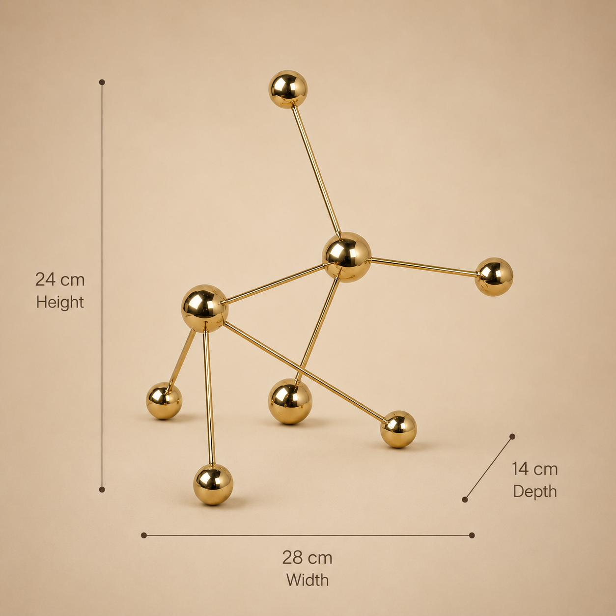 Golden Orbit Sculpture