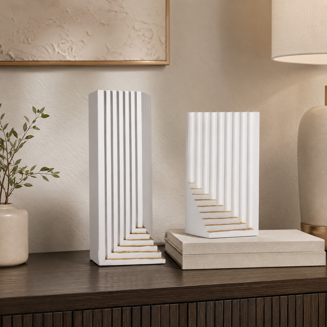 Ivory Steps Decorative Set