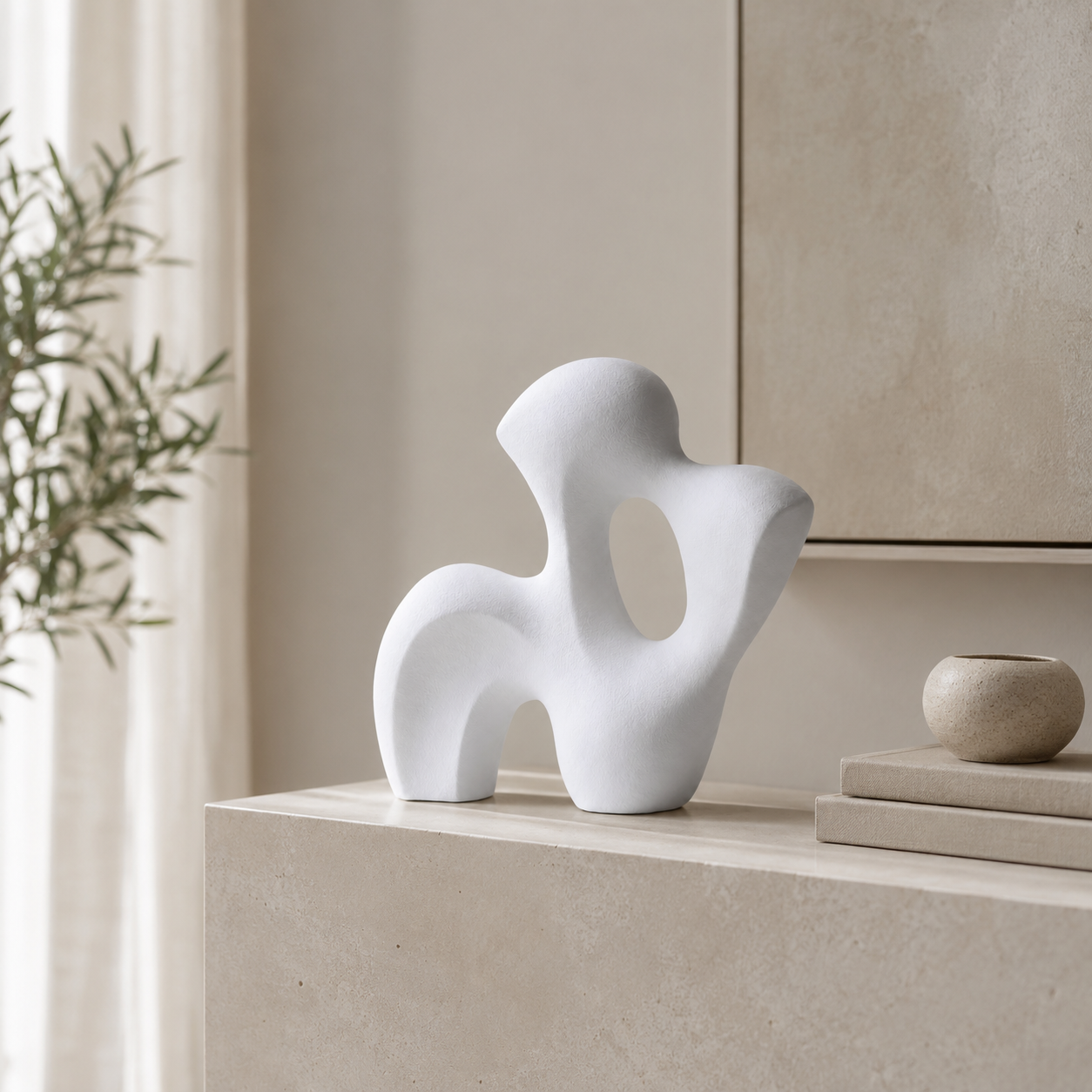 Ivory Flow Sculpture