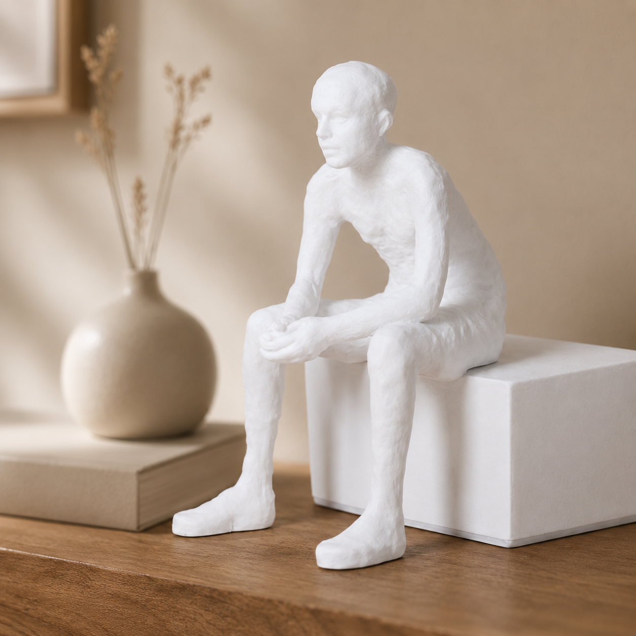 Contemplation Figure Sculpture