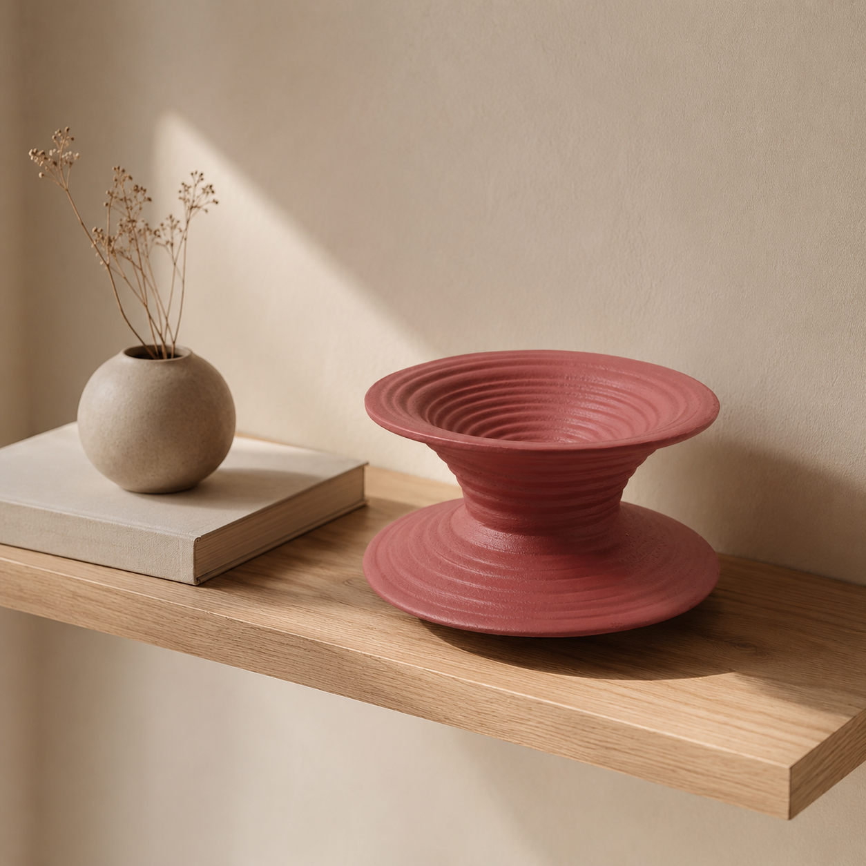 Terracotta Ripple Bowl