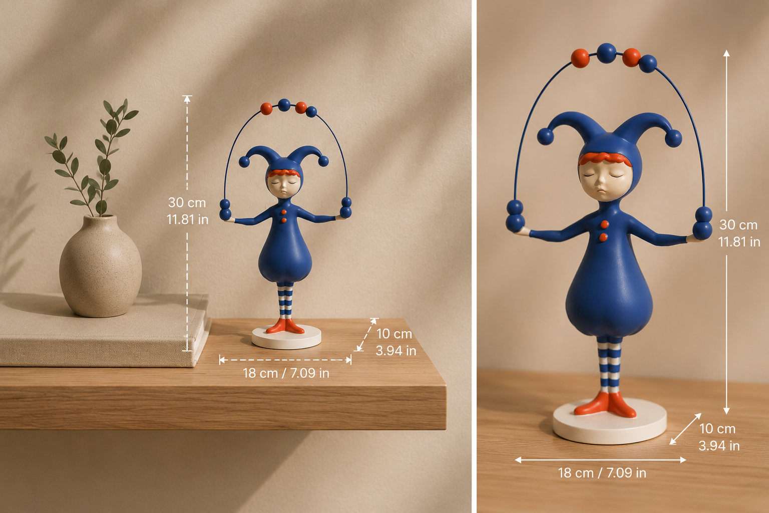 Luna Jester Sculpture