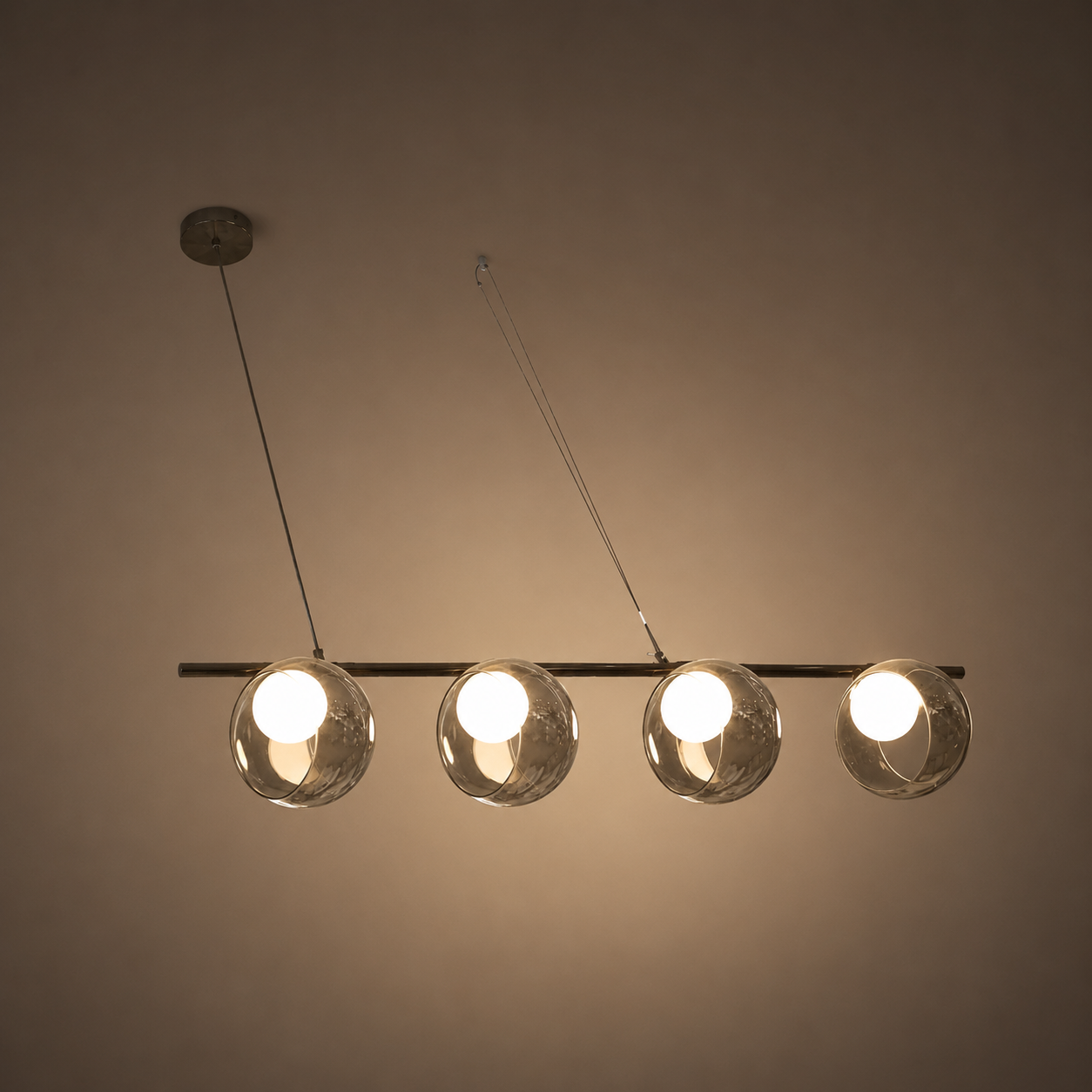 Luna Globe Linear Chandelier