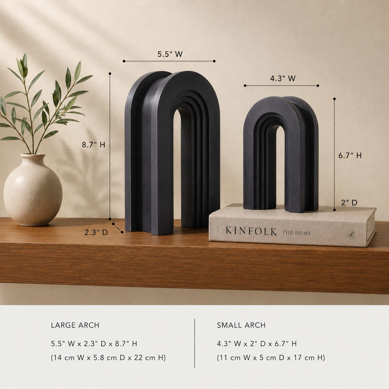 Noir Arch Sculpture Set