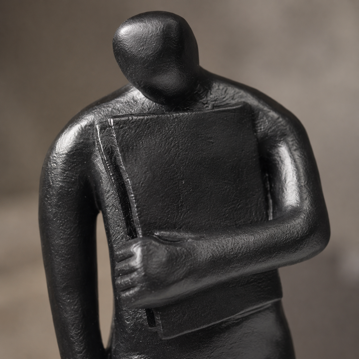 Noir Scholar Sculpture