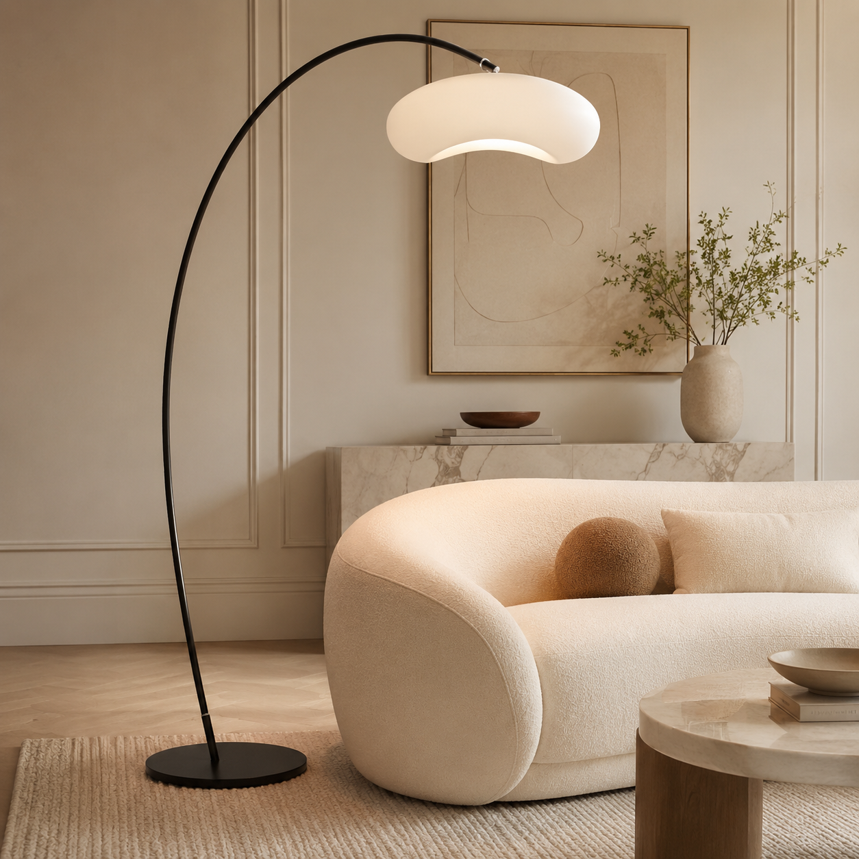 Serene Arc Floor Lamp