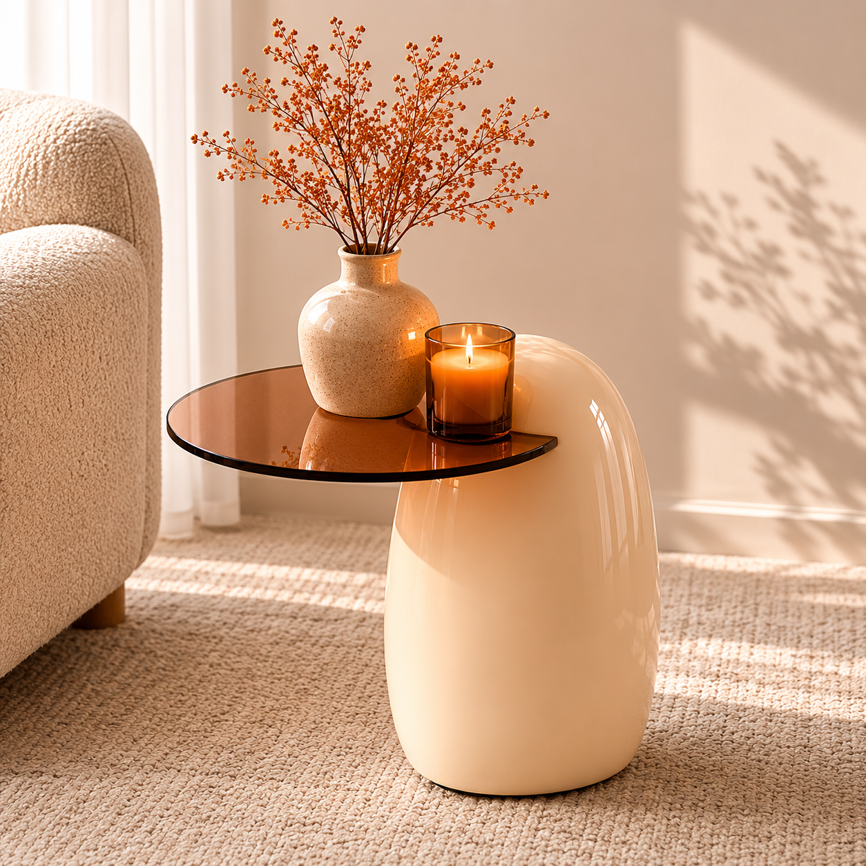 Aura Glass Side Table