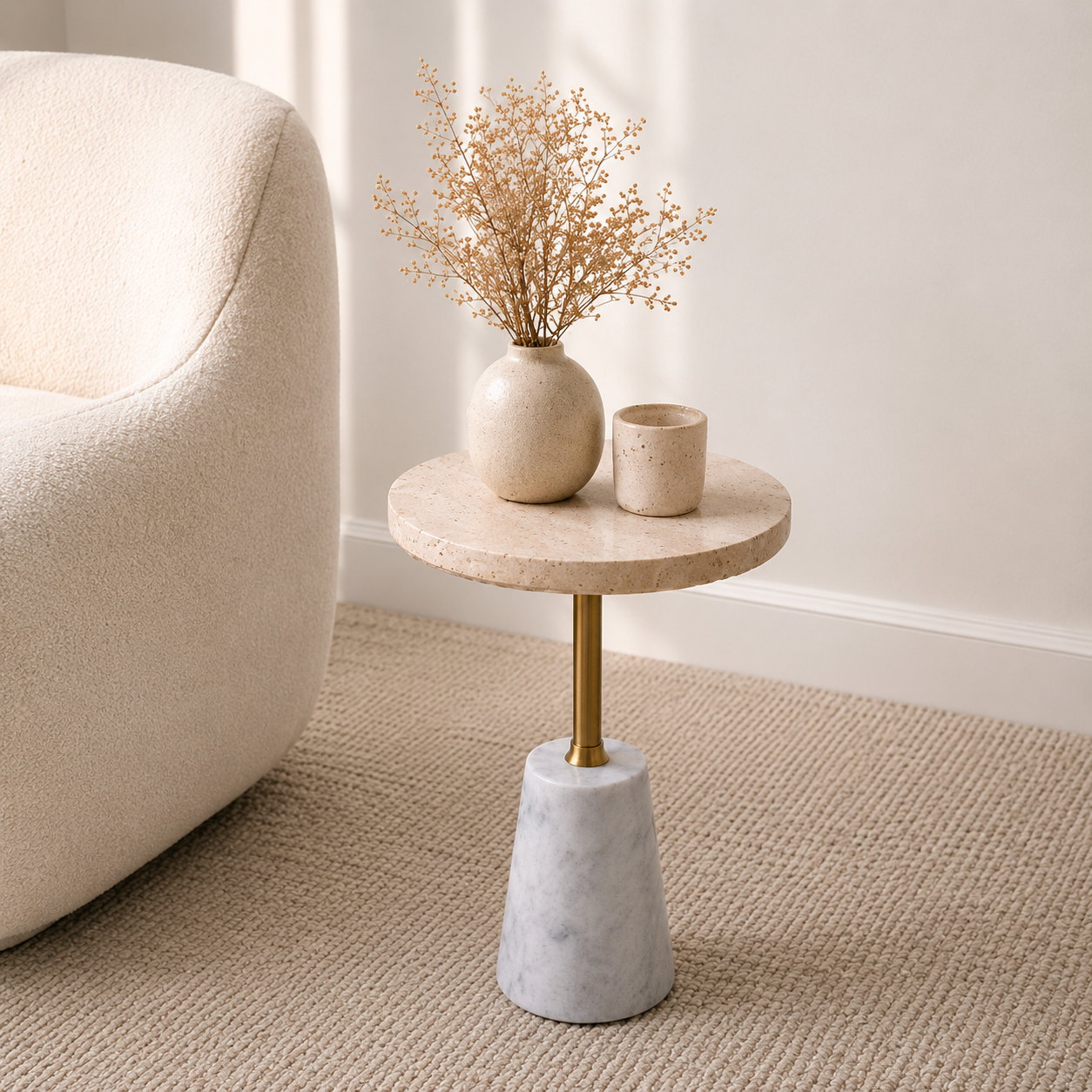 Aria Marble Side Table