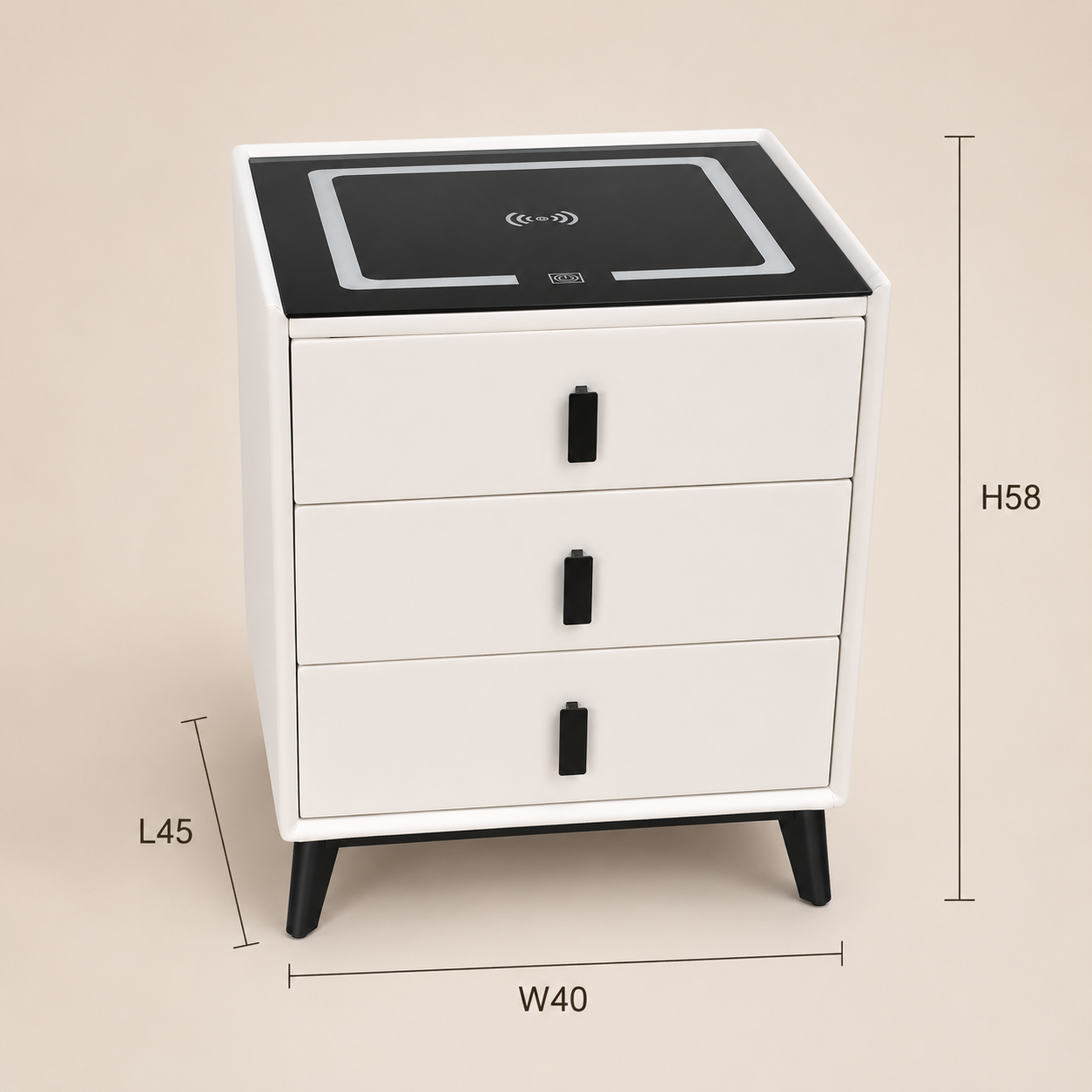 LumiCharge Bedside Table