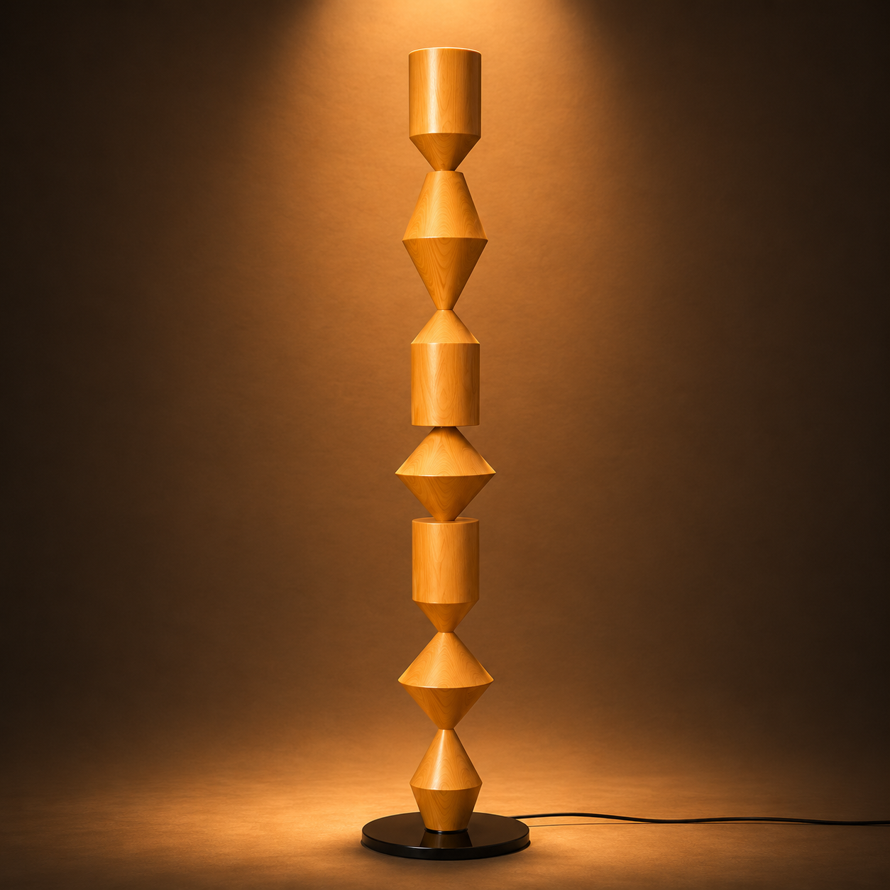 Totem Wood Floor Lamp