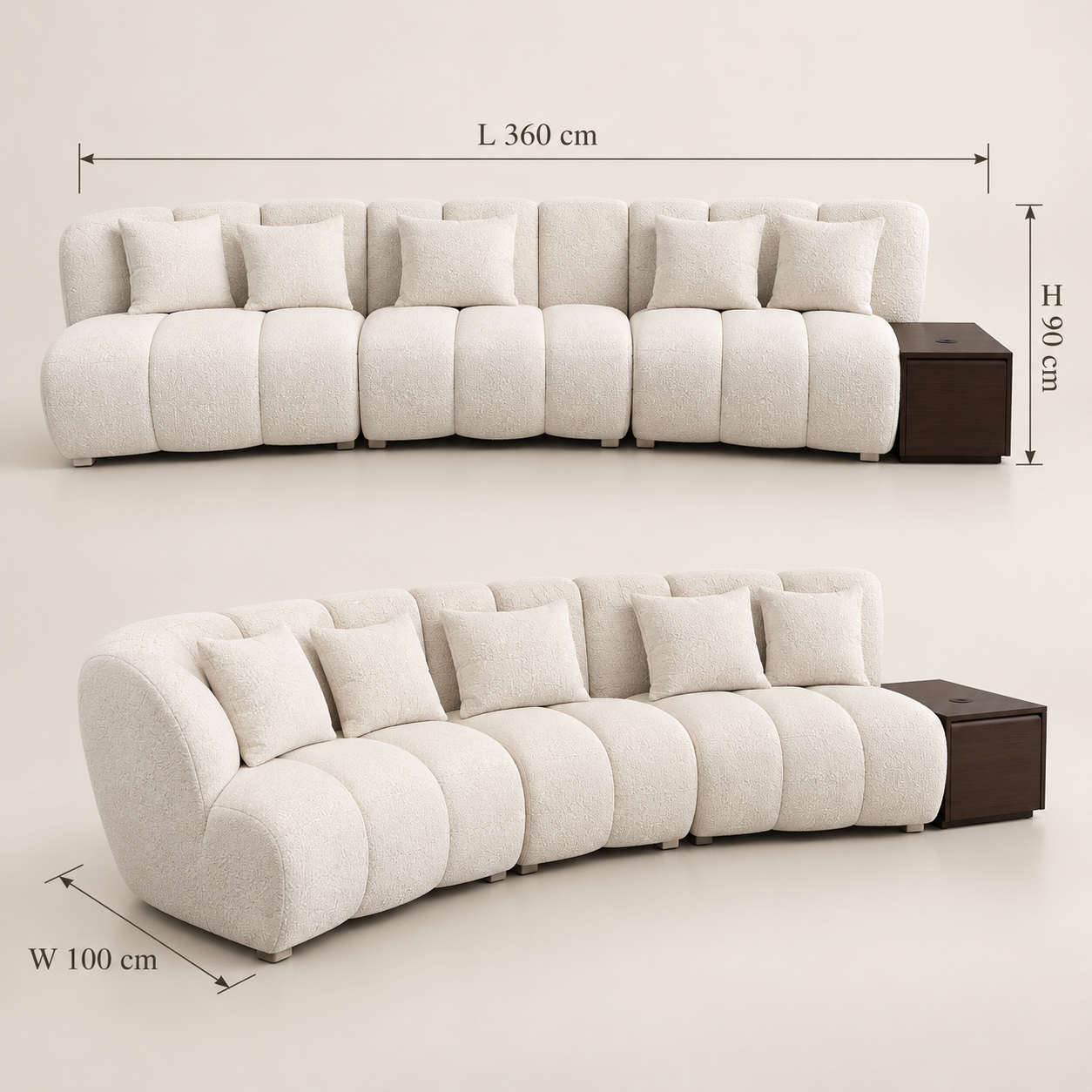 Sorrento Curve Modular Sofa