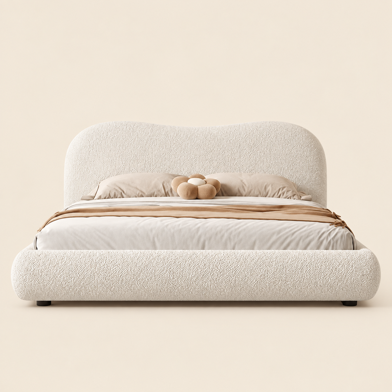 Cove Bouclé Bed