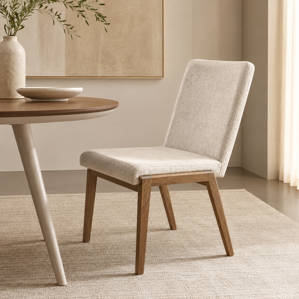 Elara Cream Dining Chair