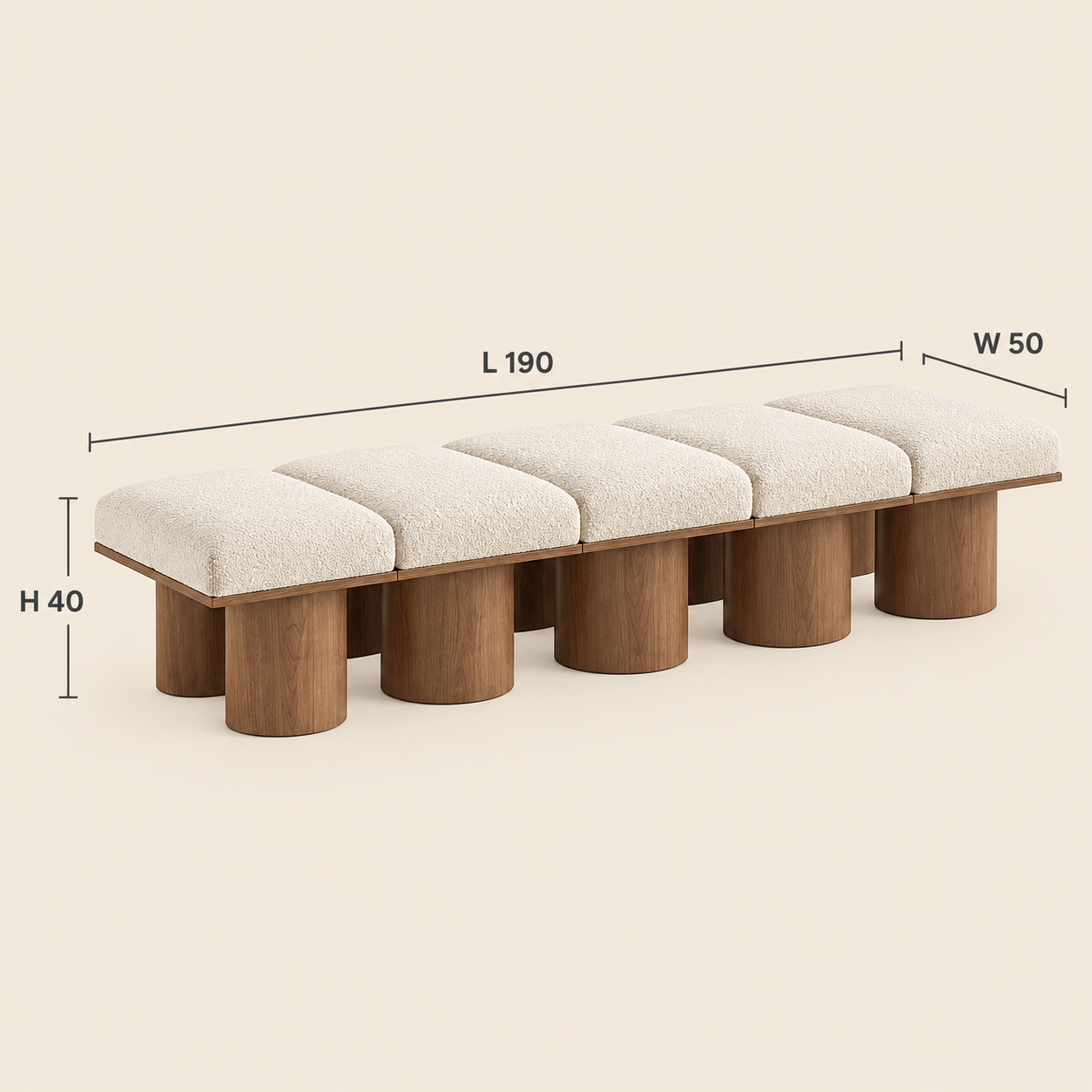 Elara Wood Bench