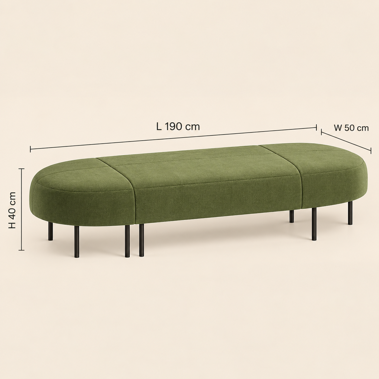 Verde Curve Bench