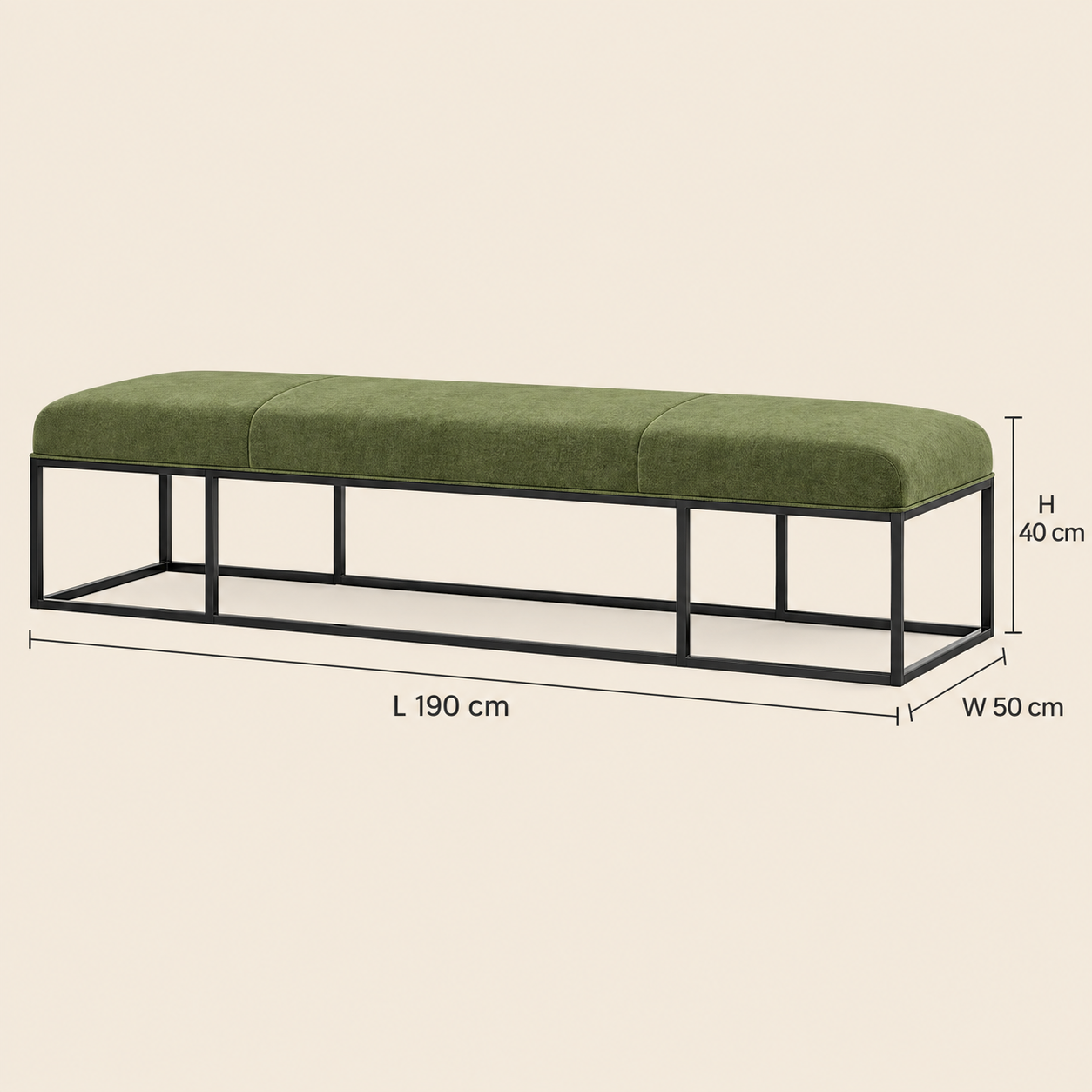 Olive Frame Bench