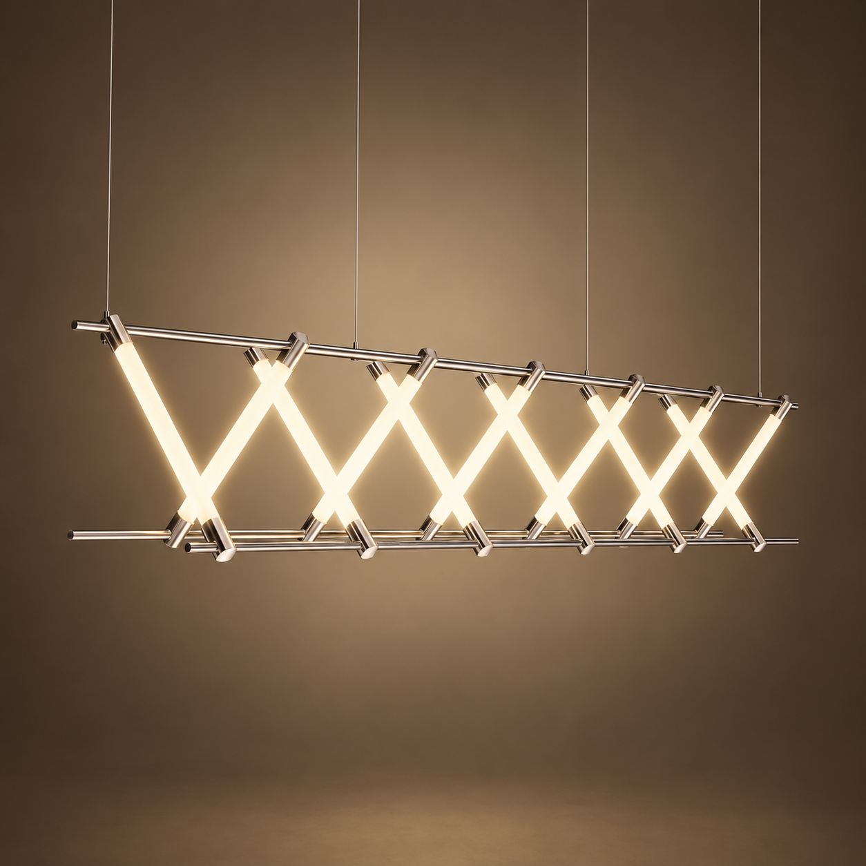Lattice Glow Linear Chandelier