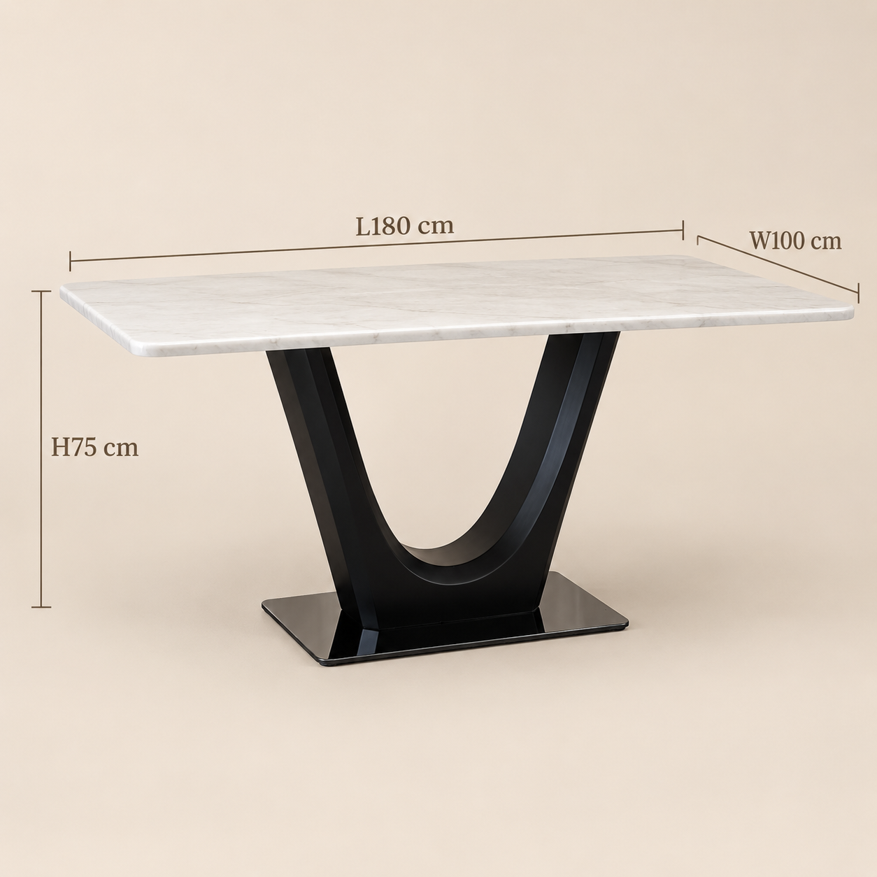 Vela Marble Dining Table