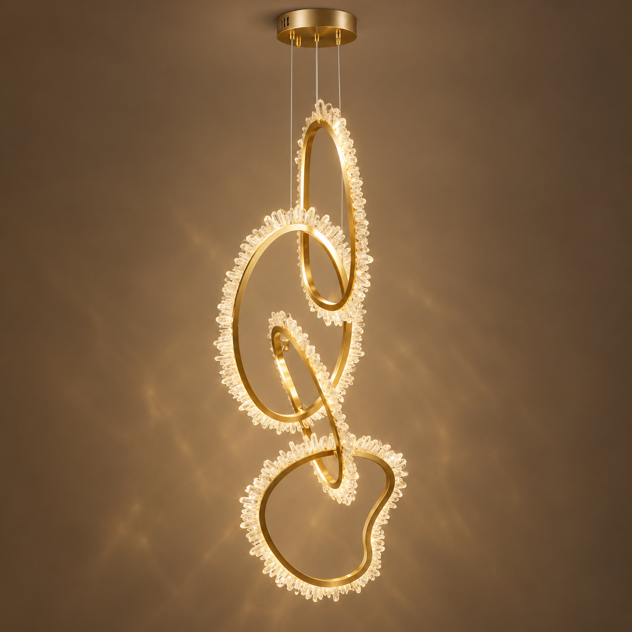 Celestia Crystal Ring Chandelier