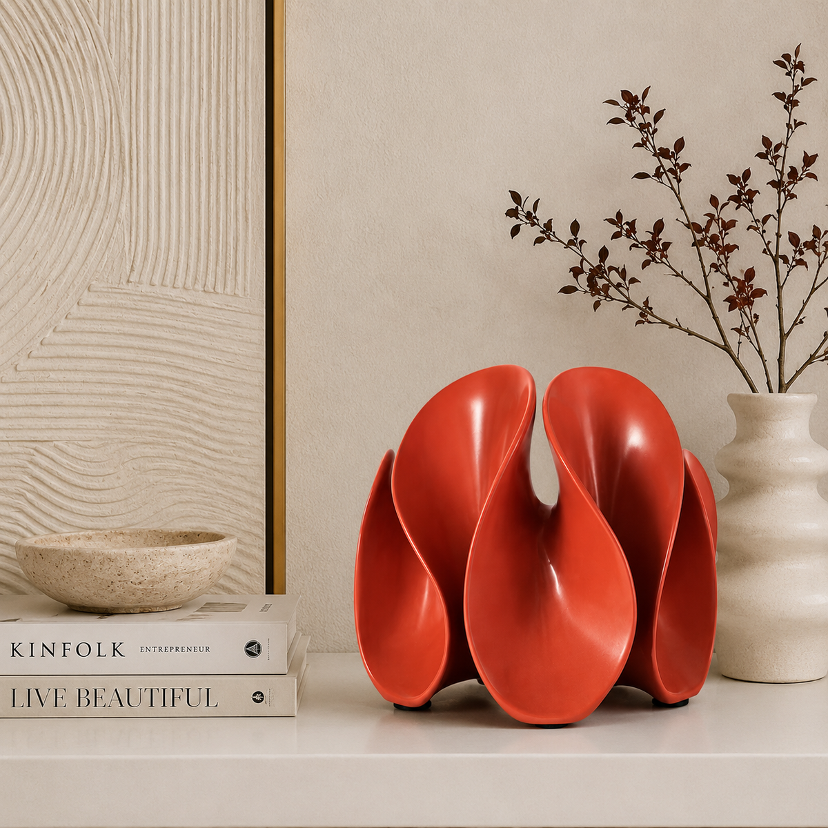 Flame Curve Sculpture