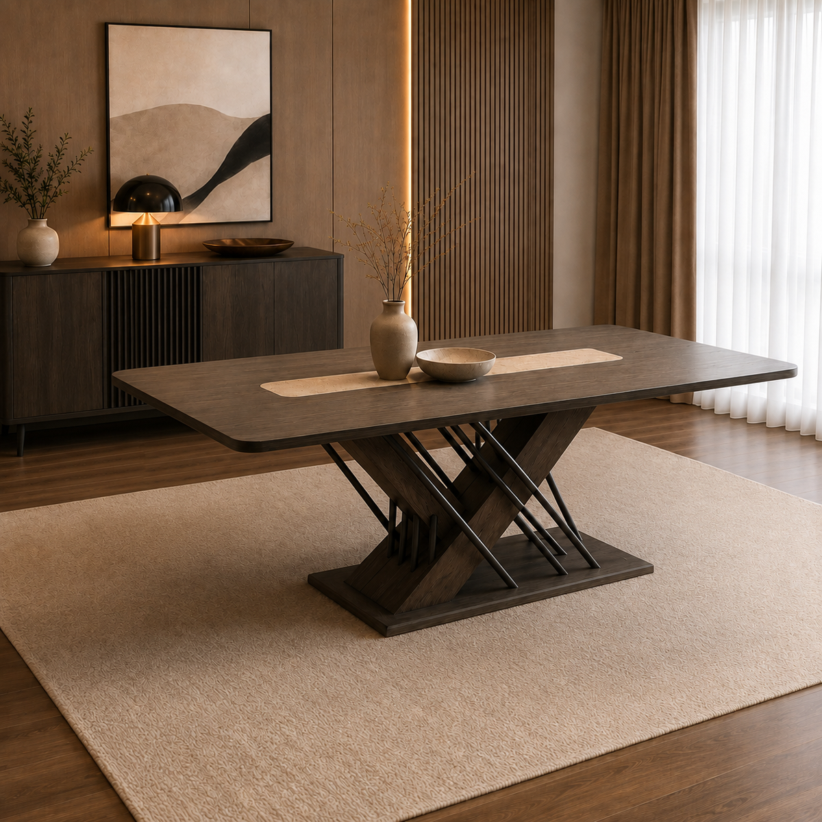 Verona Cross Dining Table