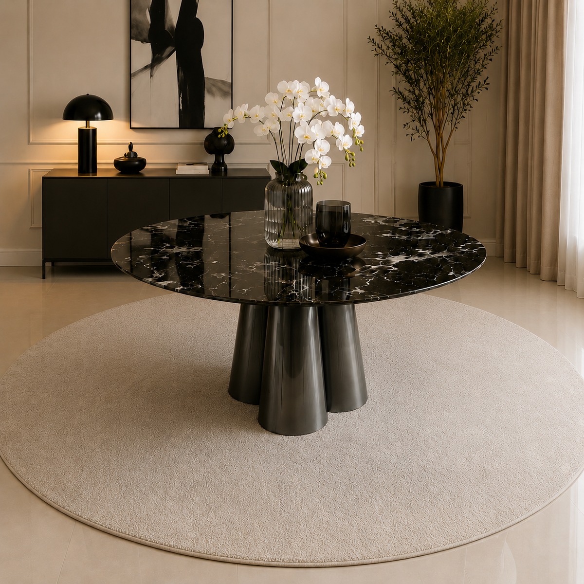 Noir Eclipse Dining Table