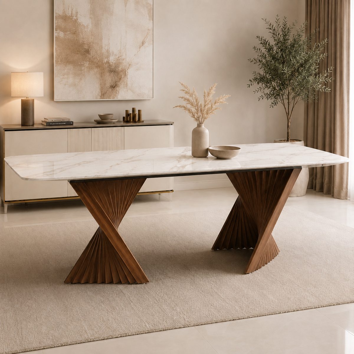 Aurelia Sculptural Dining Table