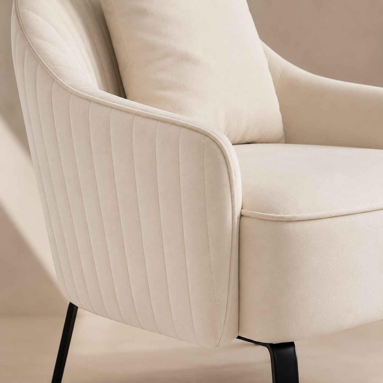 Serena Cream Lounge Chair