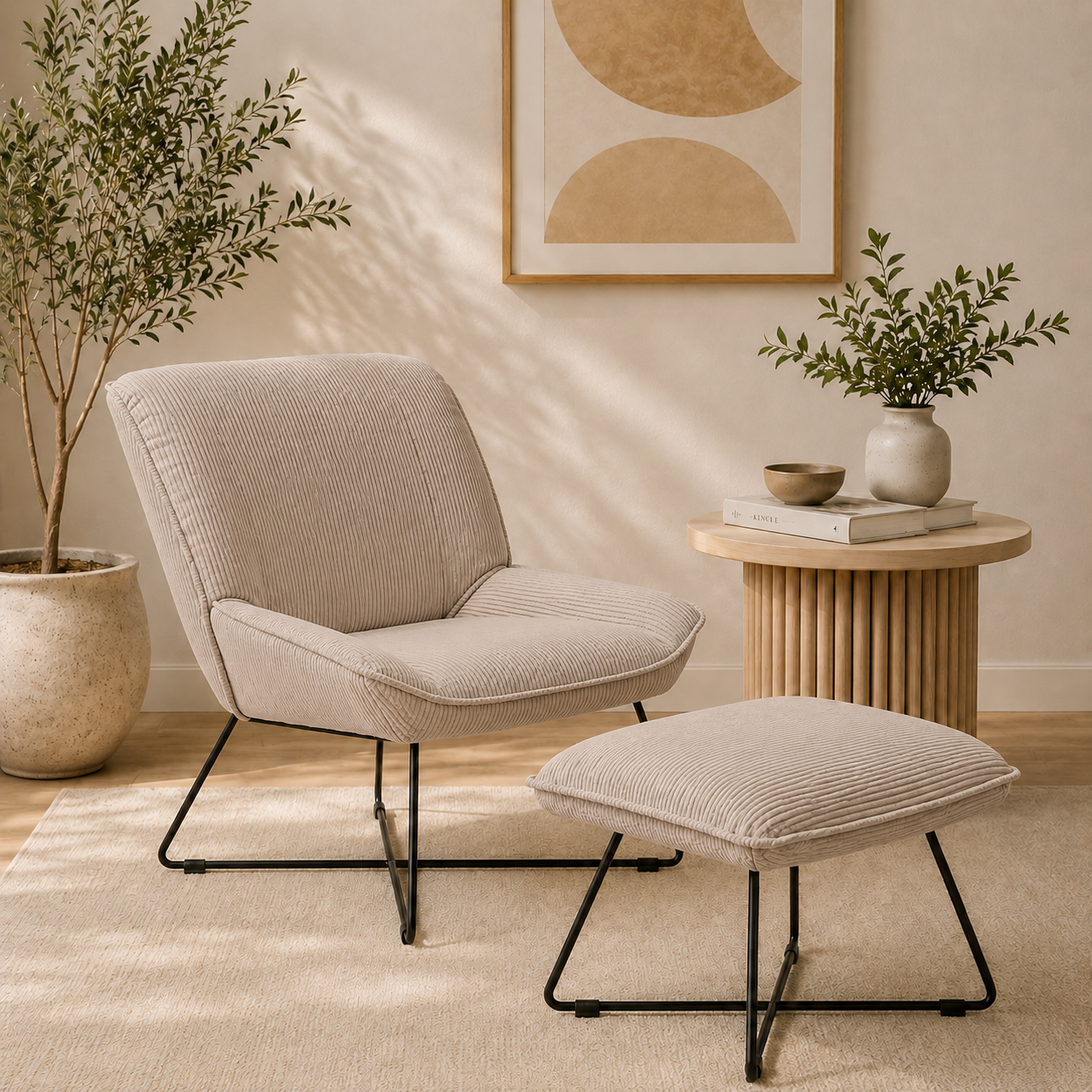 Polara Lounge Chair & Ottoman