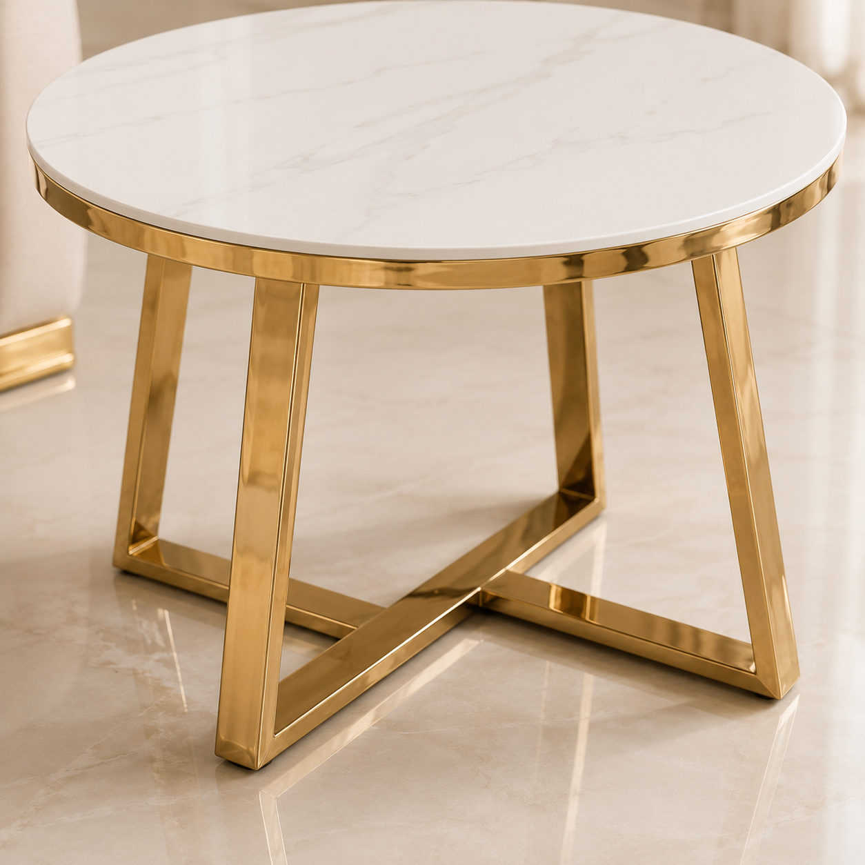 Aurelia Cross-Leg Side Table