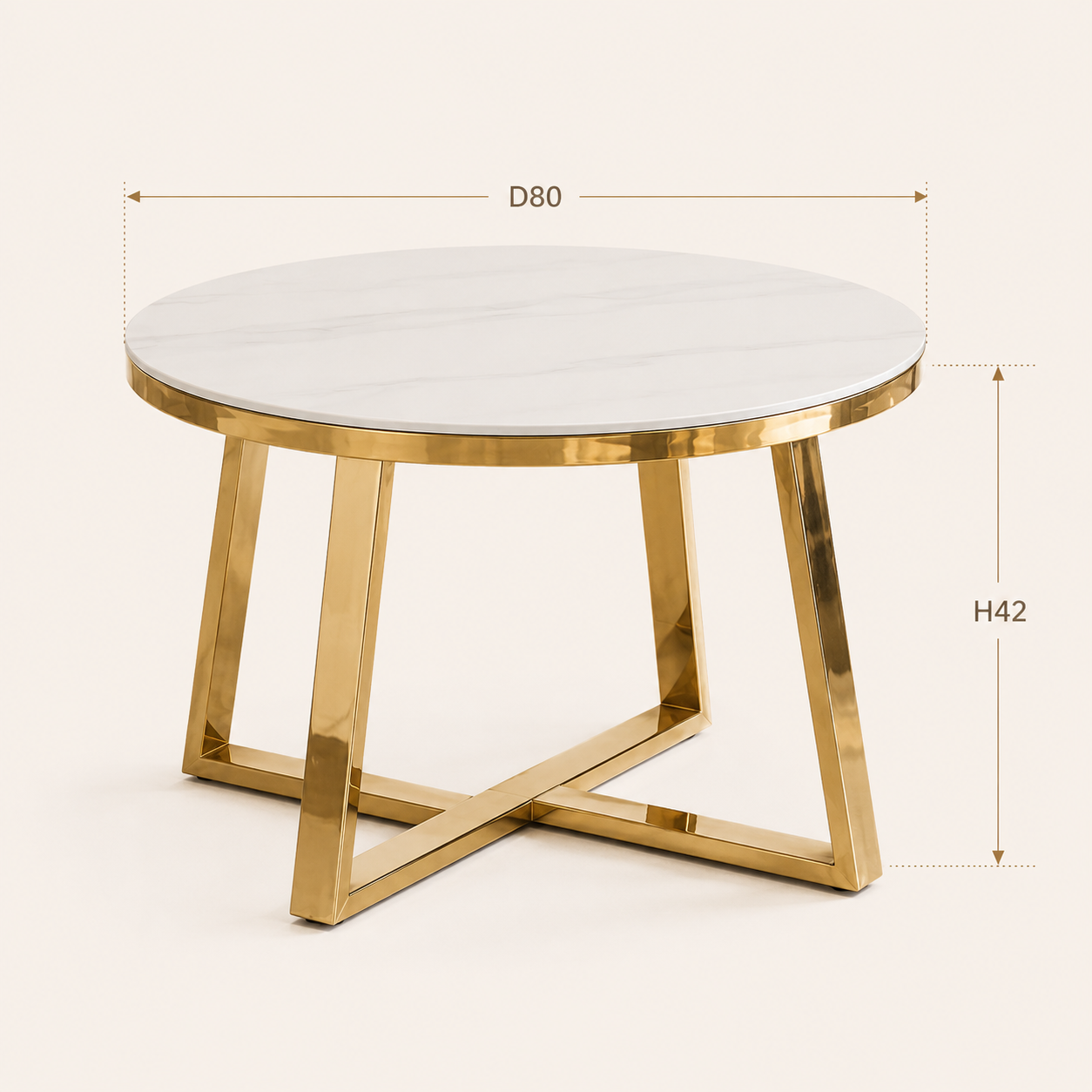 Aurelia Cross-Leg Side Table
