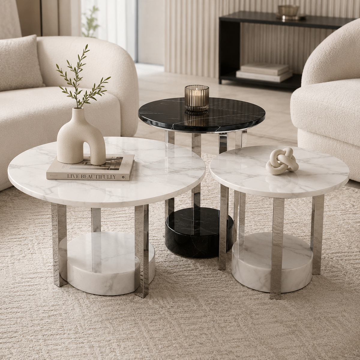 Milano Trio Coffee Table Set