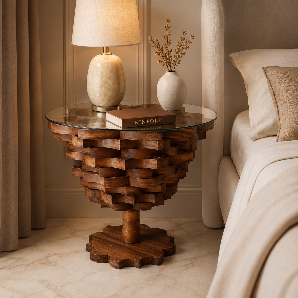 Artisan Glass side Table