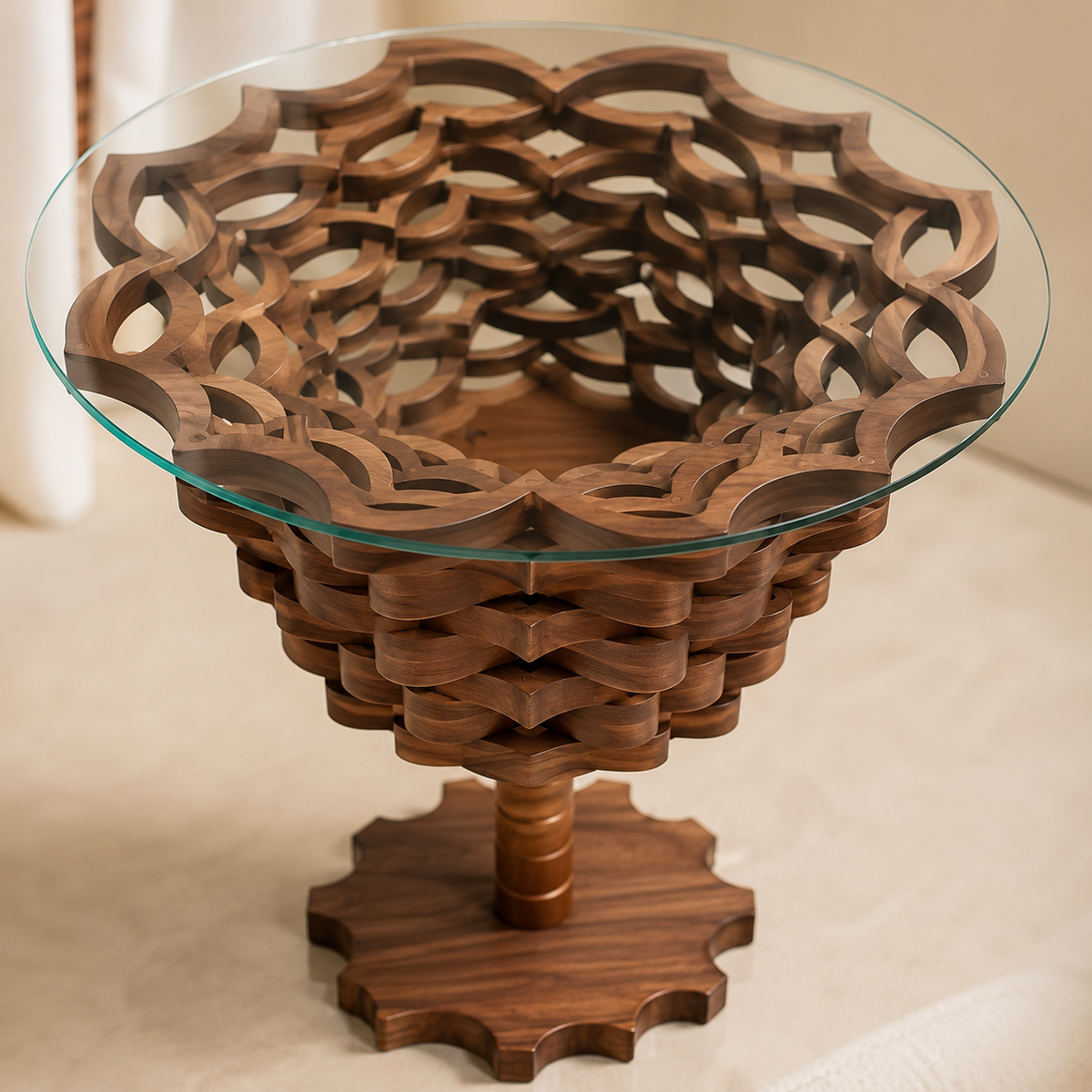 Artisan Glass side Table