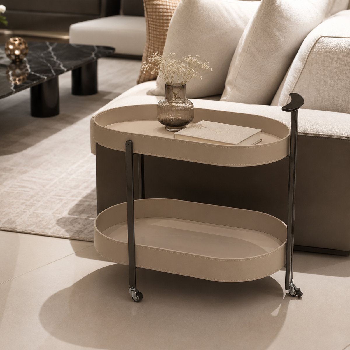 Luna Luxe Serving Trolley