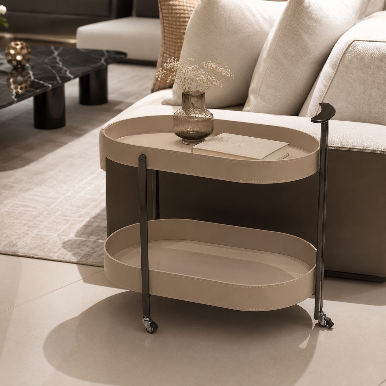 Luna Luxe Serving Trolley