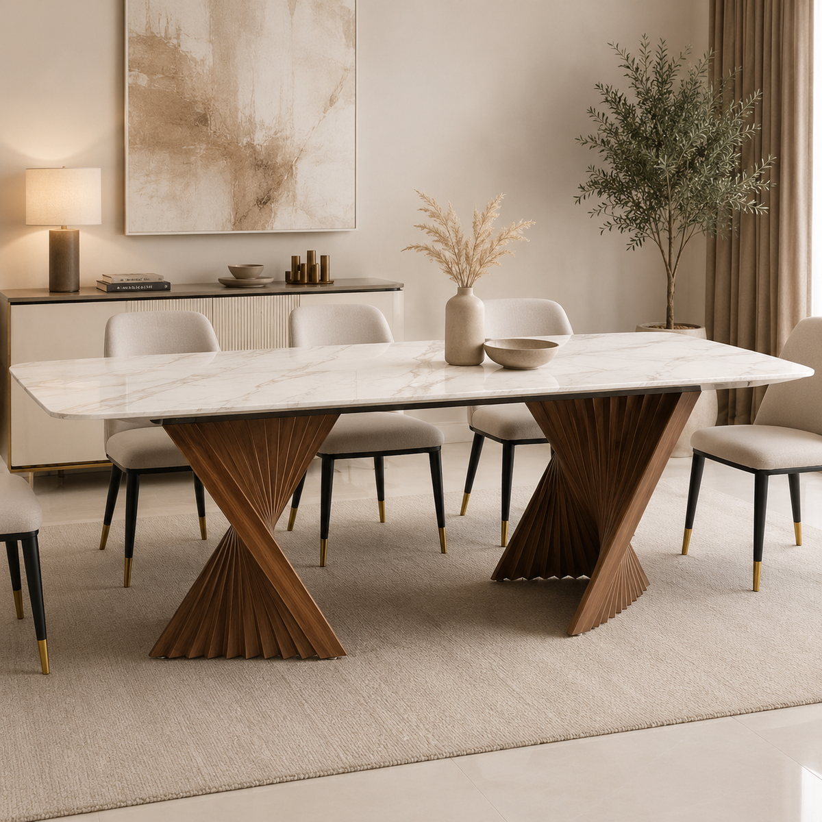 Aurelia Sculptural Dining Table