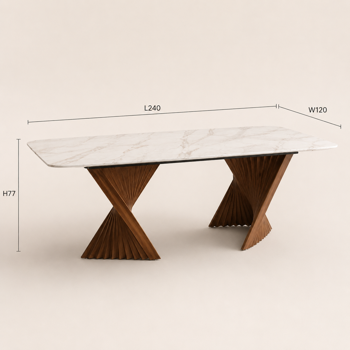 Aurelia Sculptural Dining Table