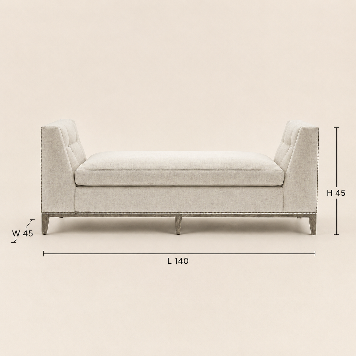 Aurelia Tufted Bench