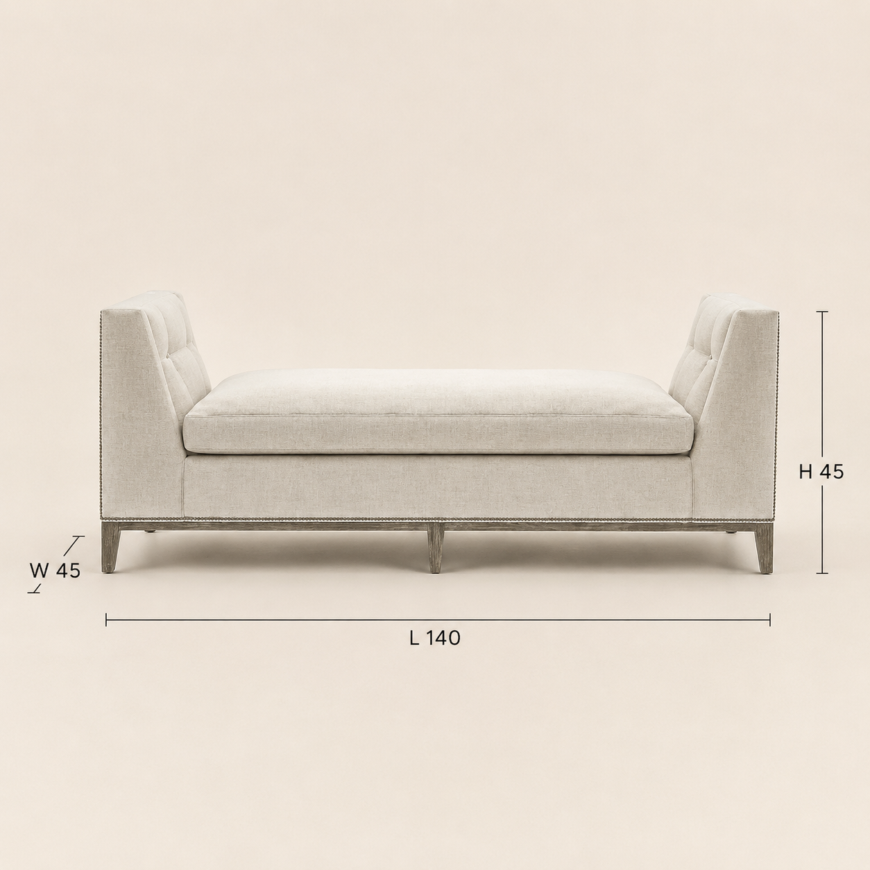 Aurelia Tufted Bench