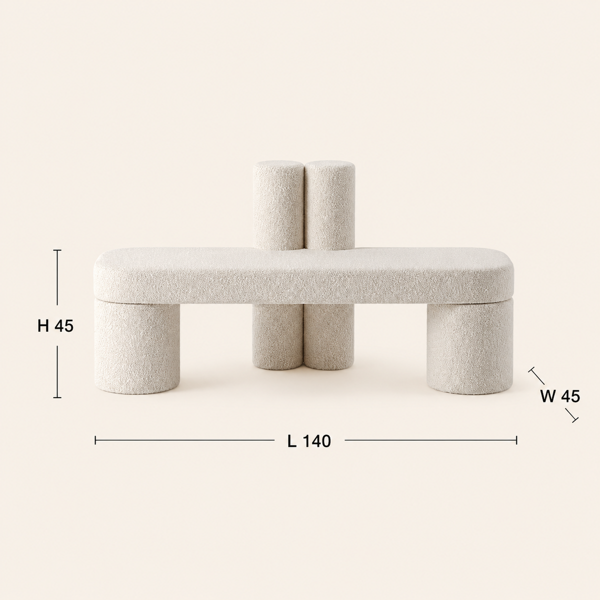 Siena Sculptural Bench
