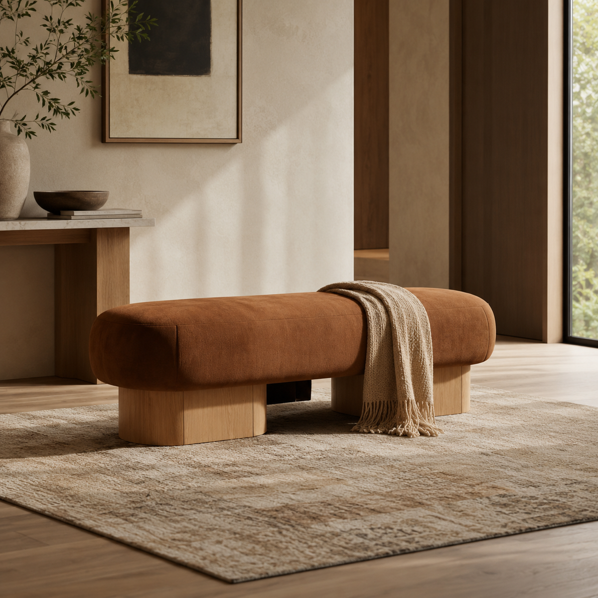 Como Curved Bench