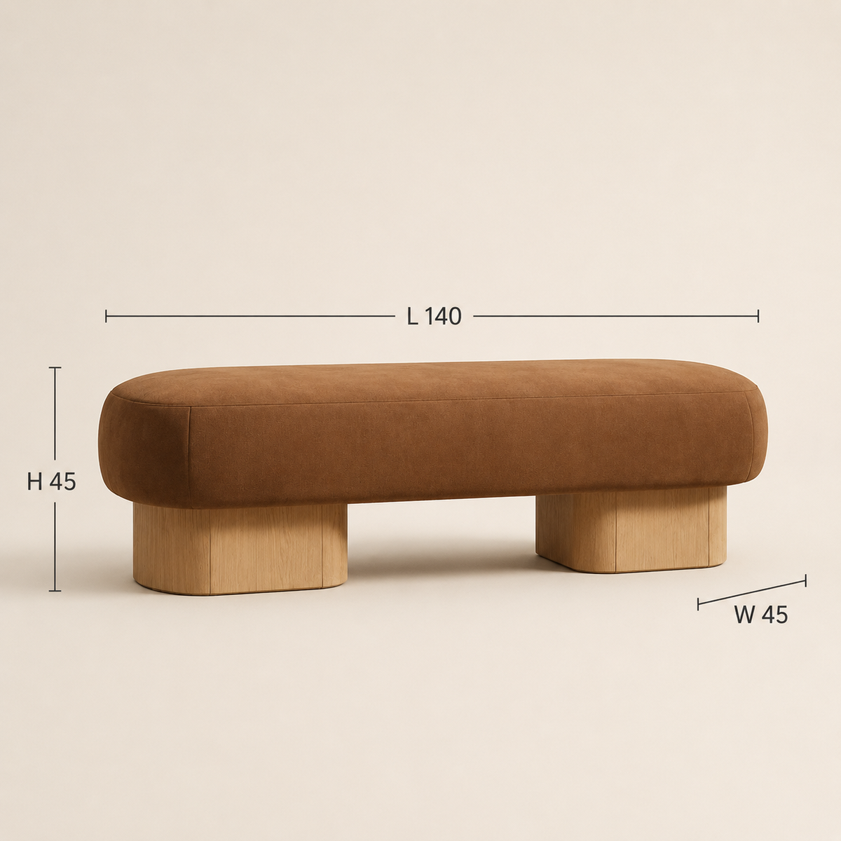 Como Curved Bench