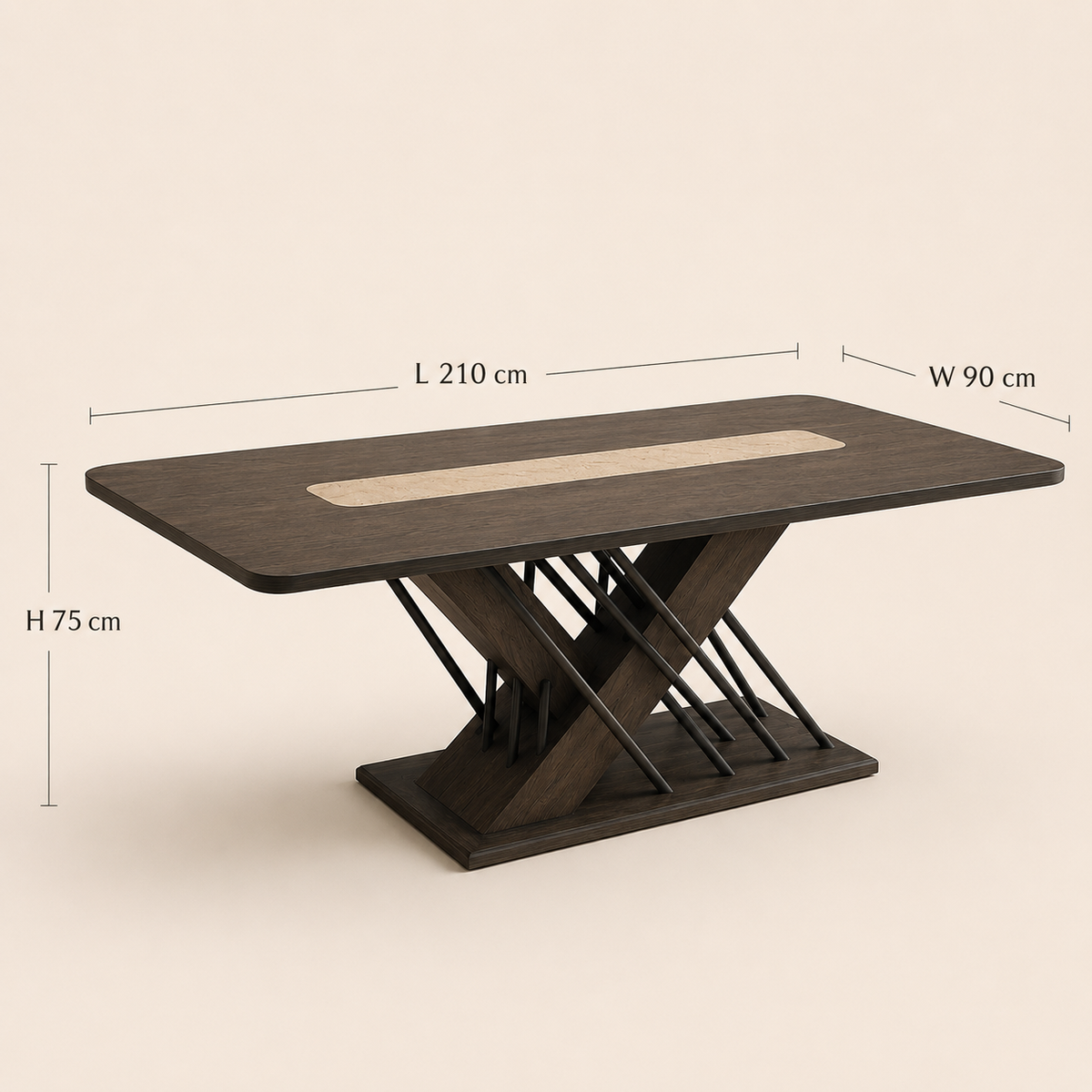 Verona Cross Dining Table